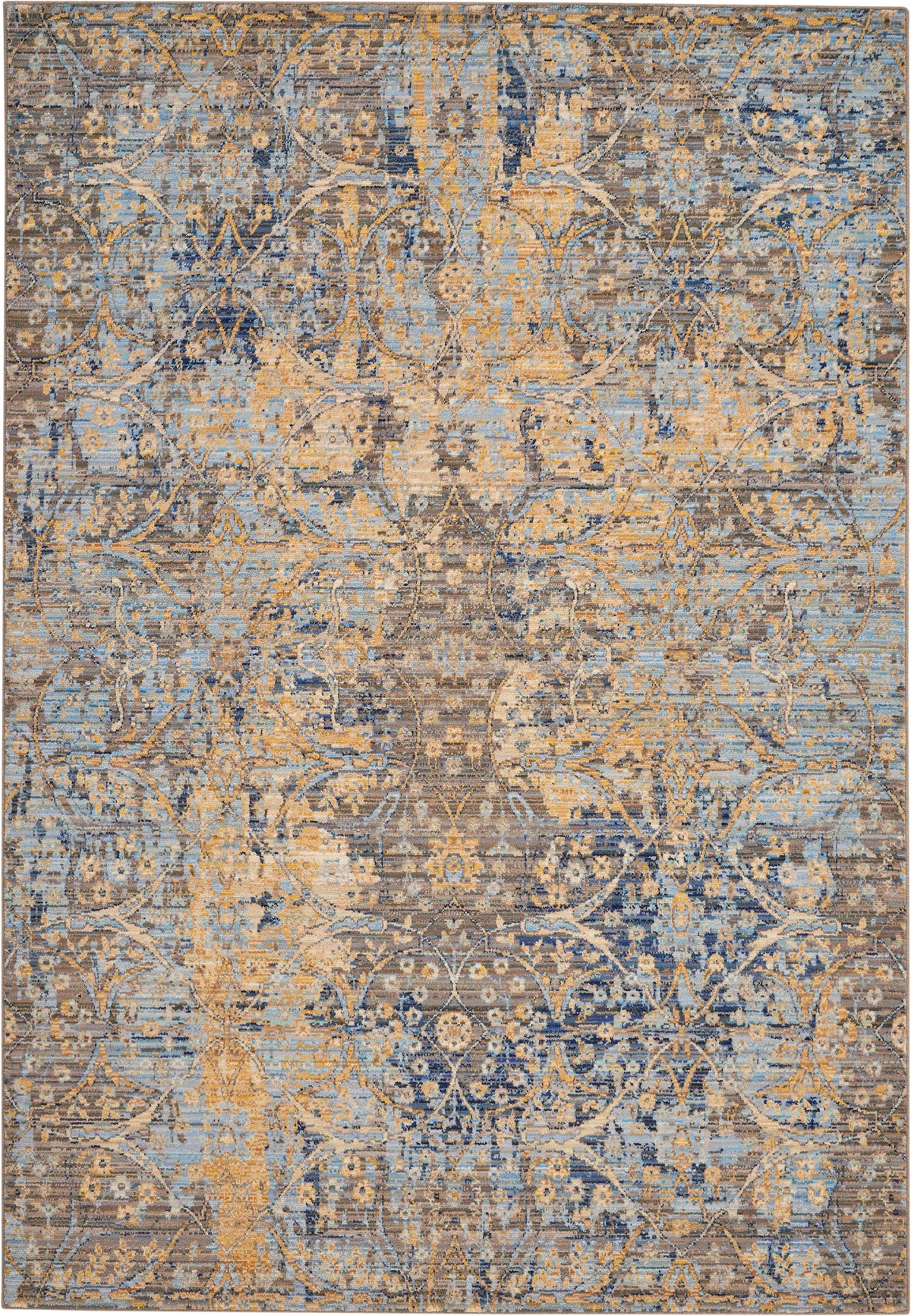 Majestic MST01 Beige Blue Rug - Rectangle
