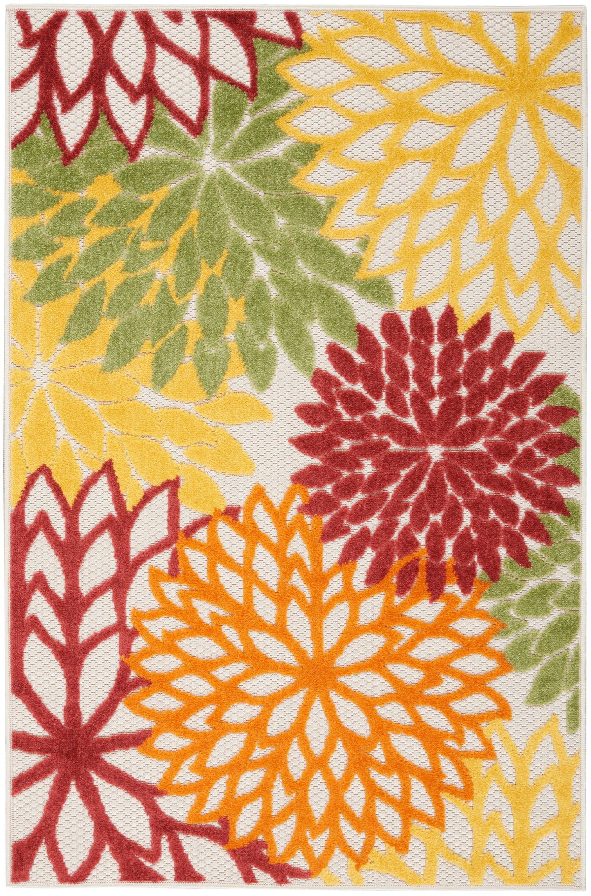 Aloha ALH05 Red Multicolor Rug - Rectangle