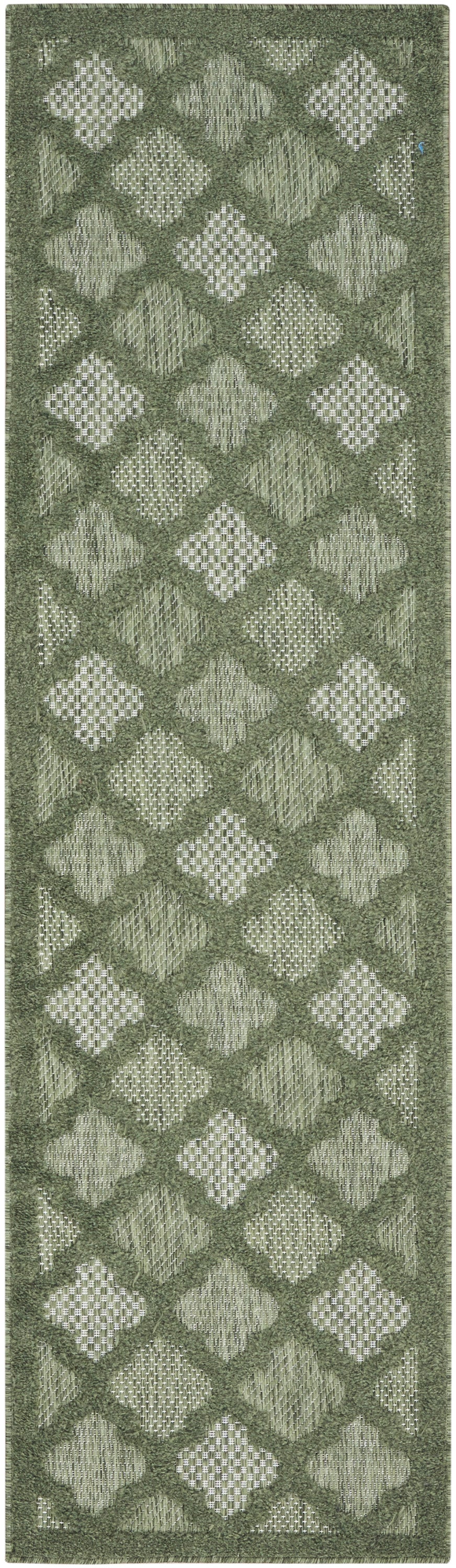 Easy Care NES01 Green Rug - Runner