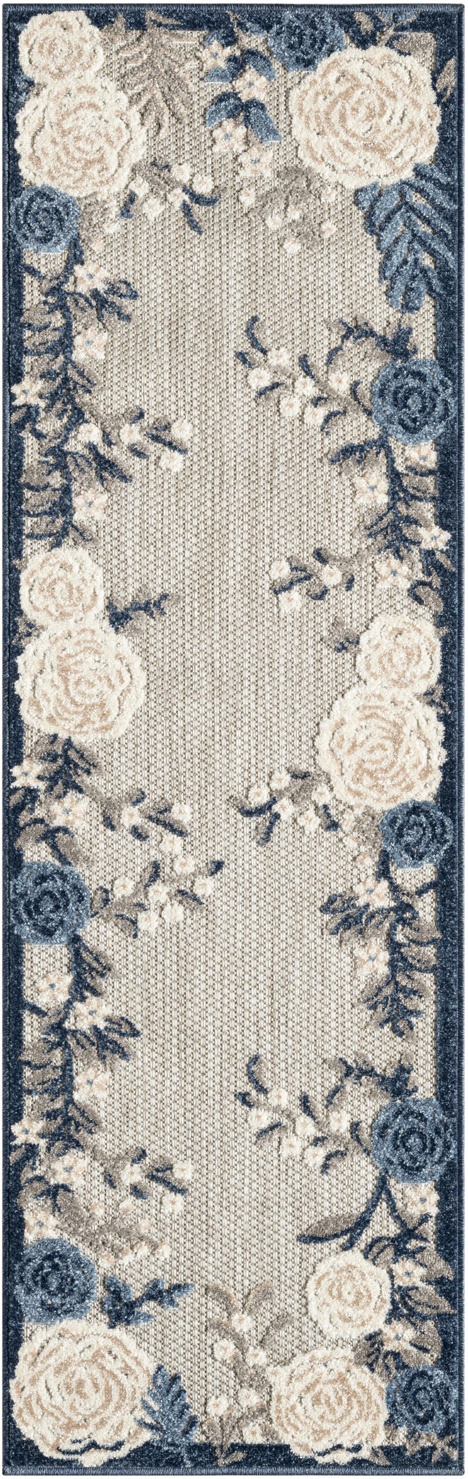 Aloha ALH32 Blue Grey Rug - Runner