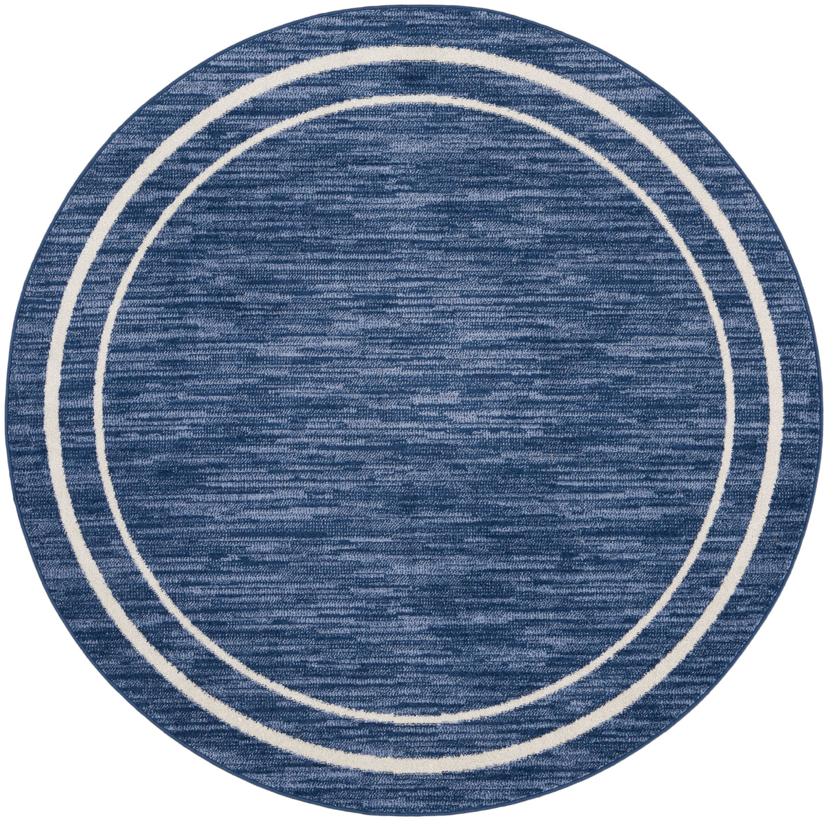 Nourison Essentials NRE02 Navy Ivory Rug - Round