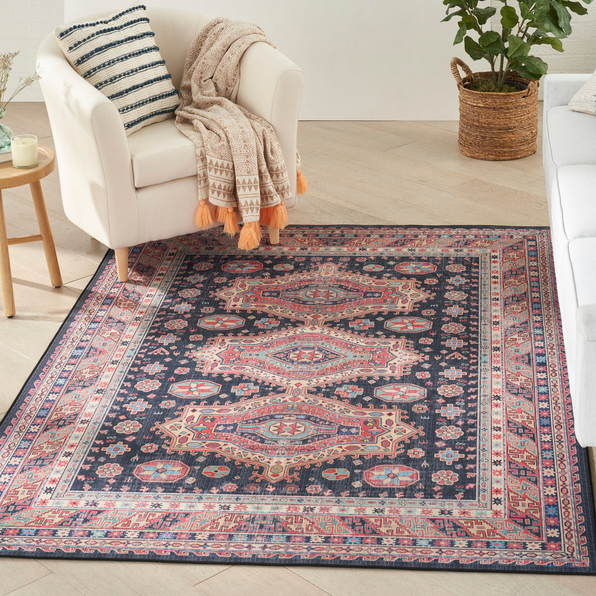 Vintage Home VNH03 Navy Rug - room scene