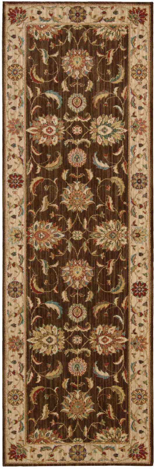 Living Treasures LI04 Brown Rug - Runner