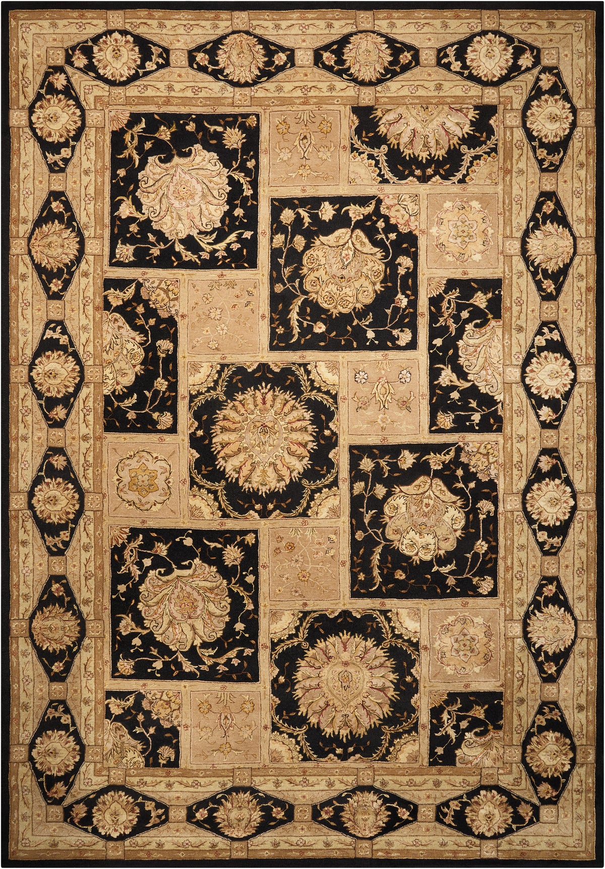 Nourison 3000 3107 Black Rug - Rectangle