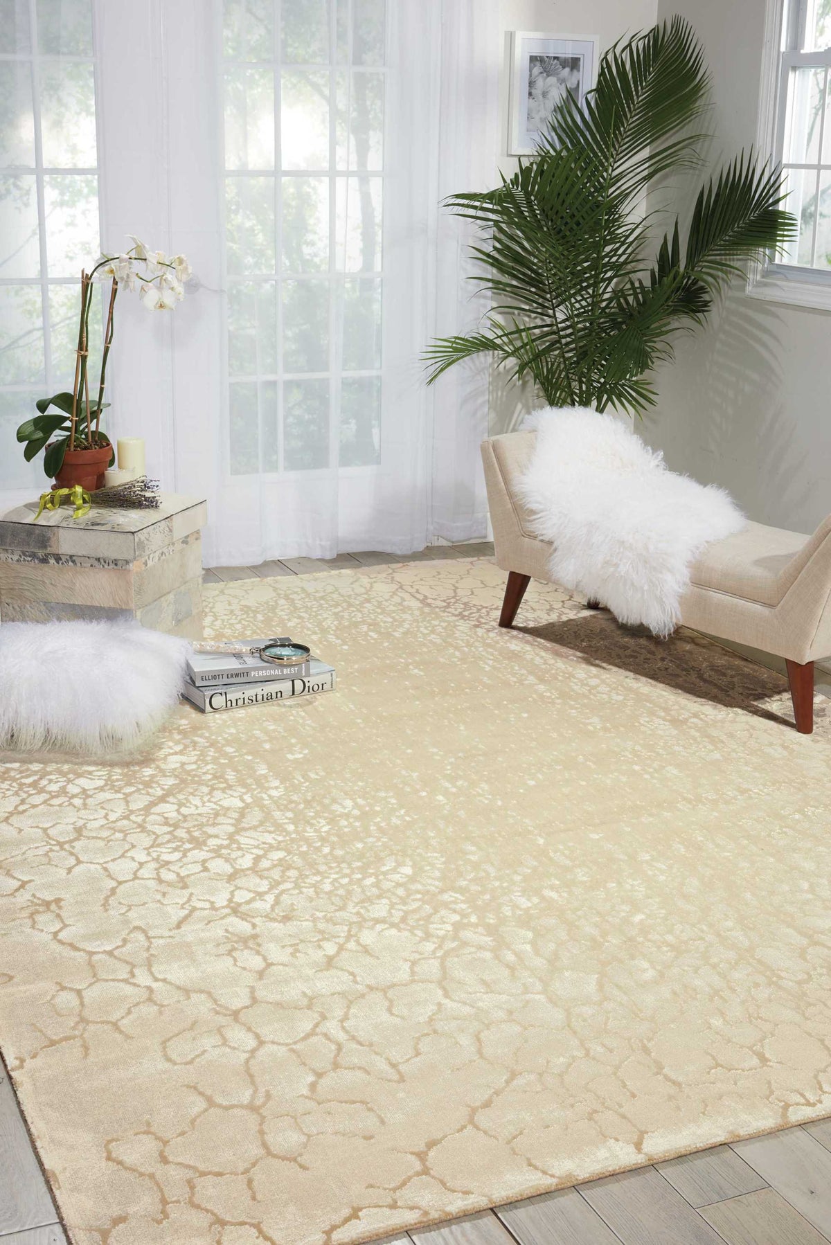 Luminance LUM12 Cream Rug - room scene