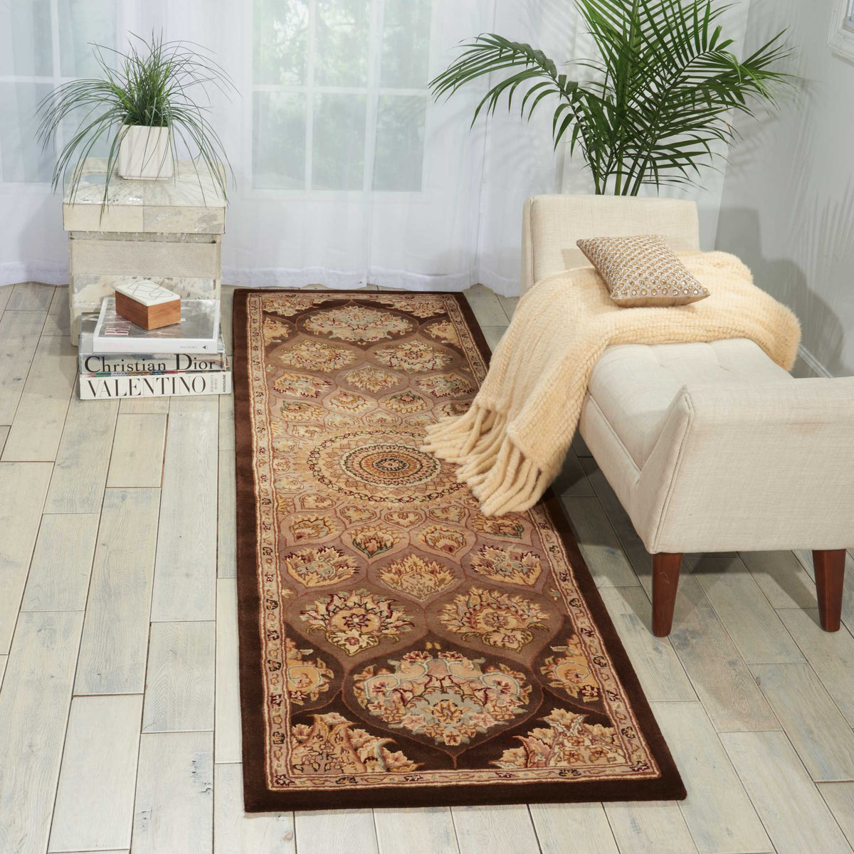 Nourison 2000 2318 Brown Rug - room scene