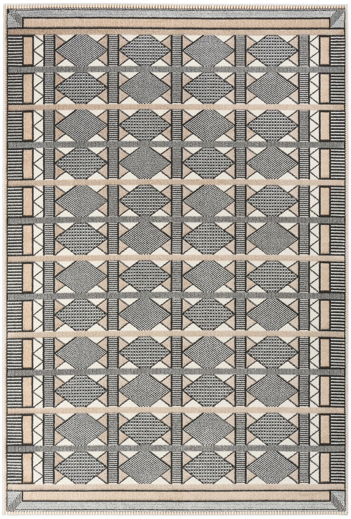 Nordic NRC06 Ivory Multicolor Rug - Rectangle