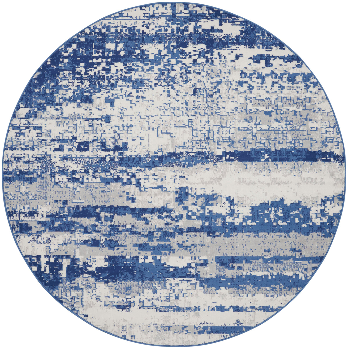Whimsicle WHS06 Ivory Navy Rug - Round