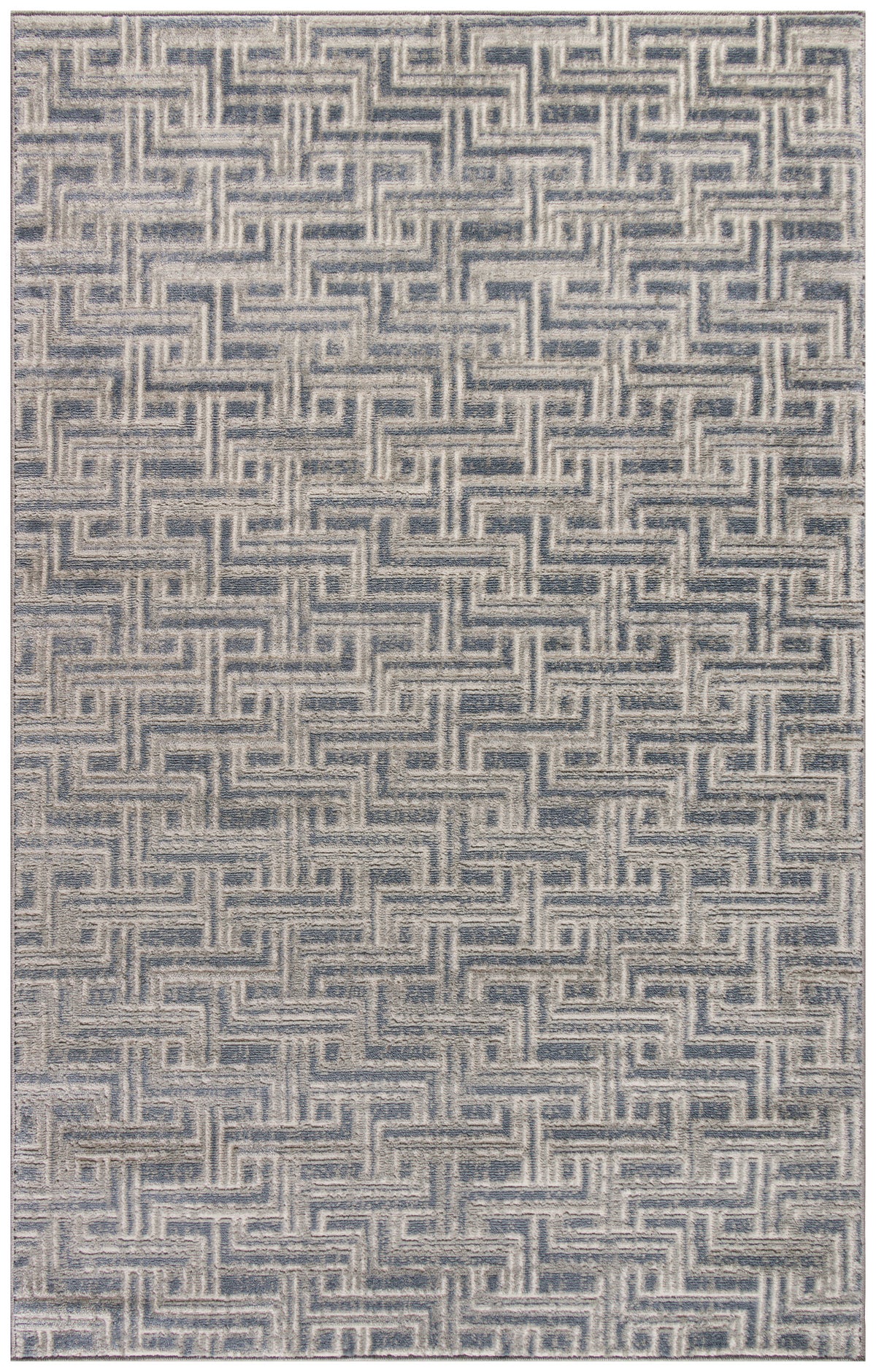 Serenity Home SRH04 Blue Ivory Rug - Rectangle