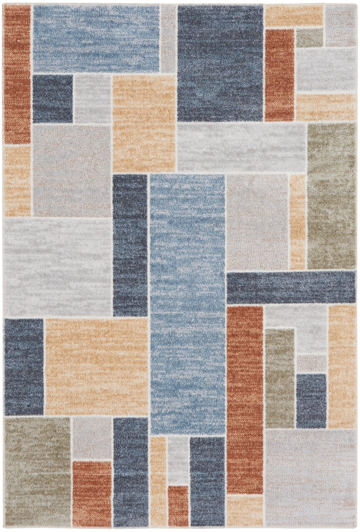 Astra Machine Washable ASW09 Multicolor Rug - Rectangle