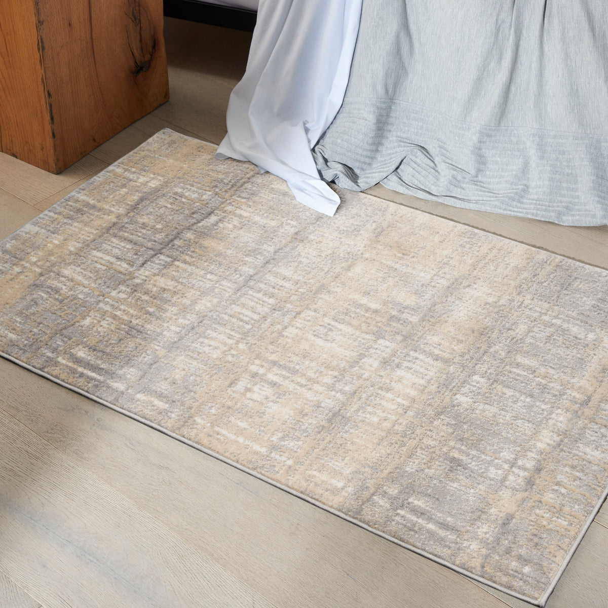 CK005 Enchanting ECH05 Grey Ivory Rug - room scene