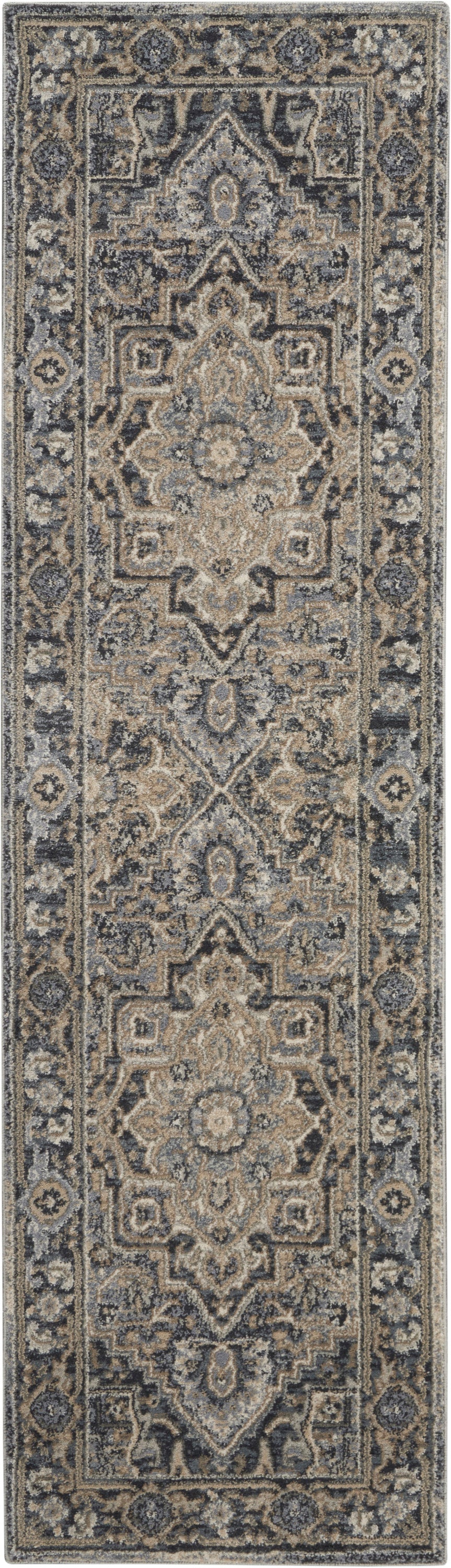Moroccan Celebration KI381 Navy Rug - Runner