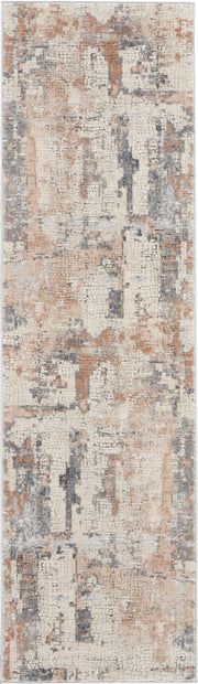 Rustic Textures RUS06 Beige Grey Rug - Runner