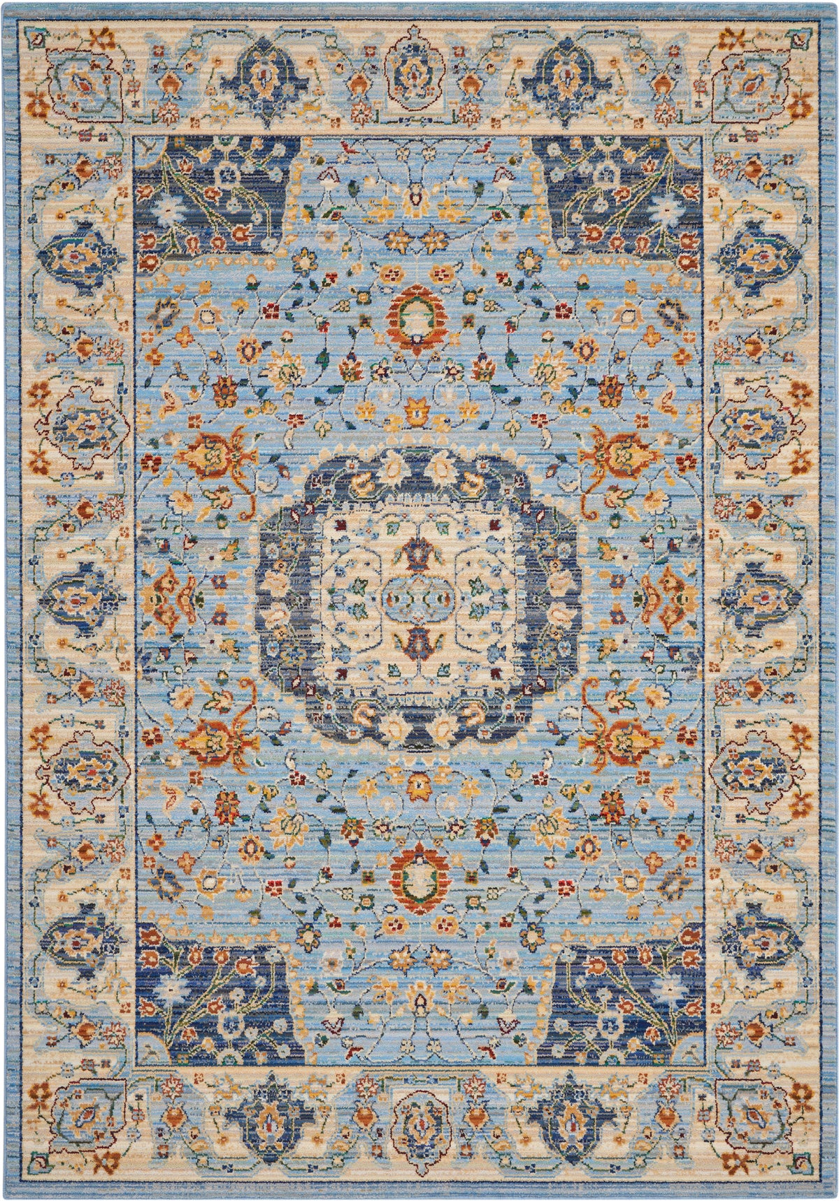 Majestic MST03 Light Blue Rug - Rectangle