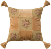 Vintage Pillow VAN9 Gold 18" x 18" Throw Pillows