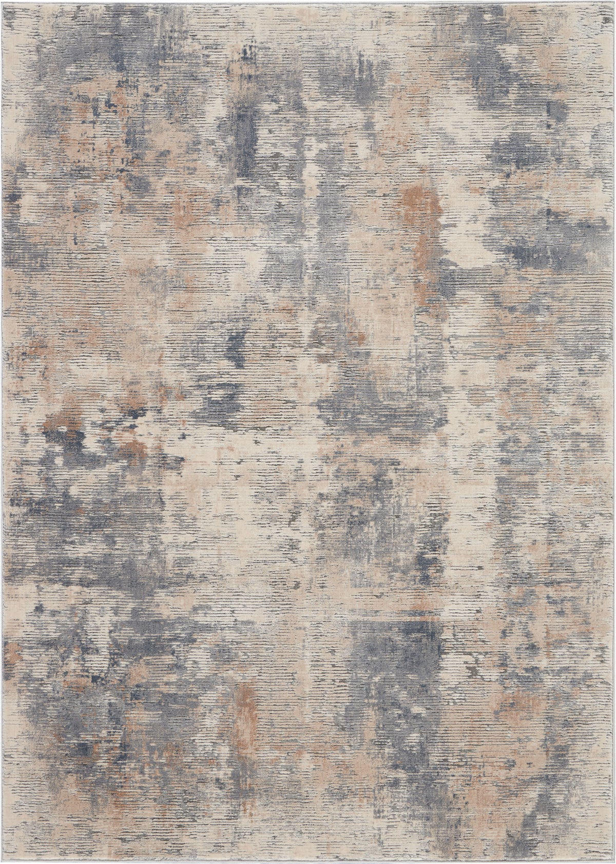 Rustic Textures RUS05 Beige Grey Rug - Rectangle