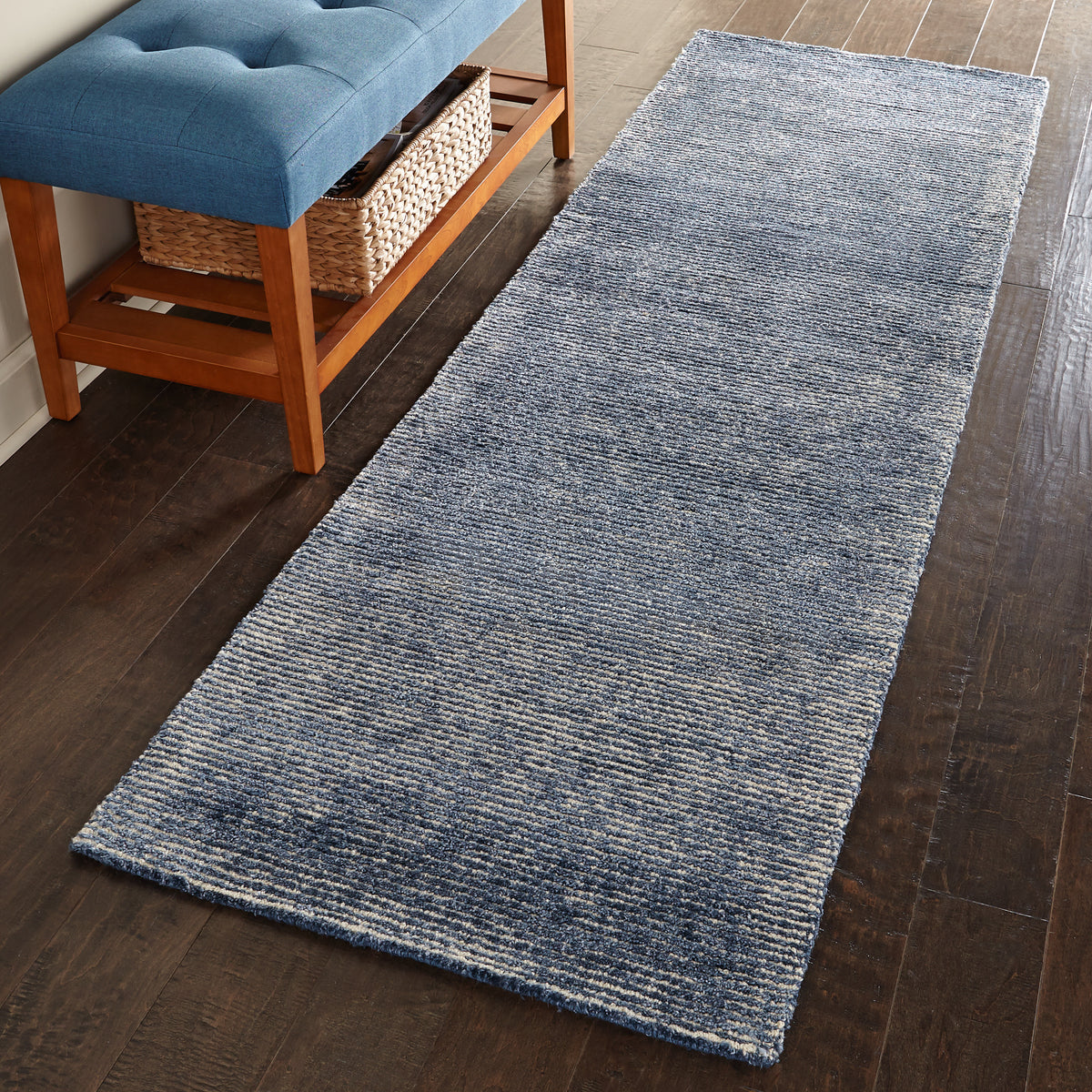 Weston WES01 Aegean Blue Rug - room scene