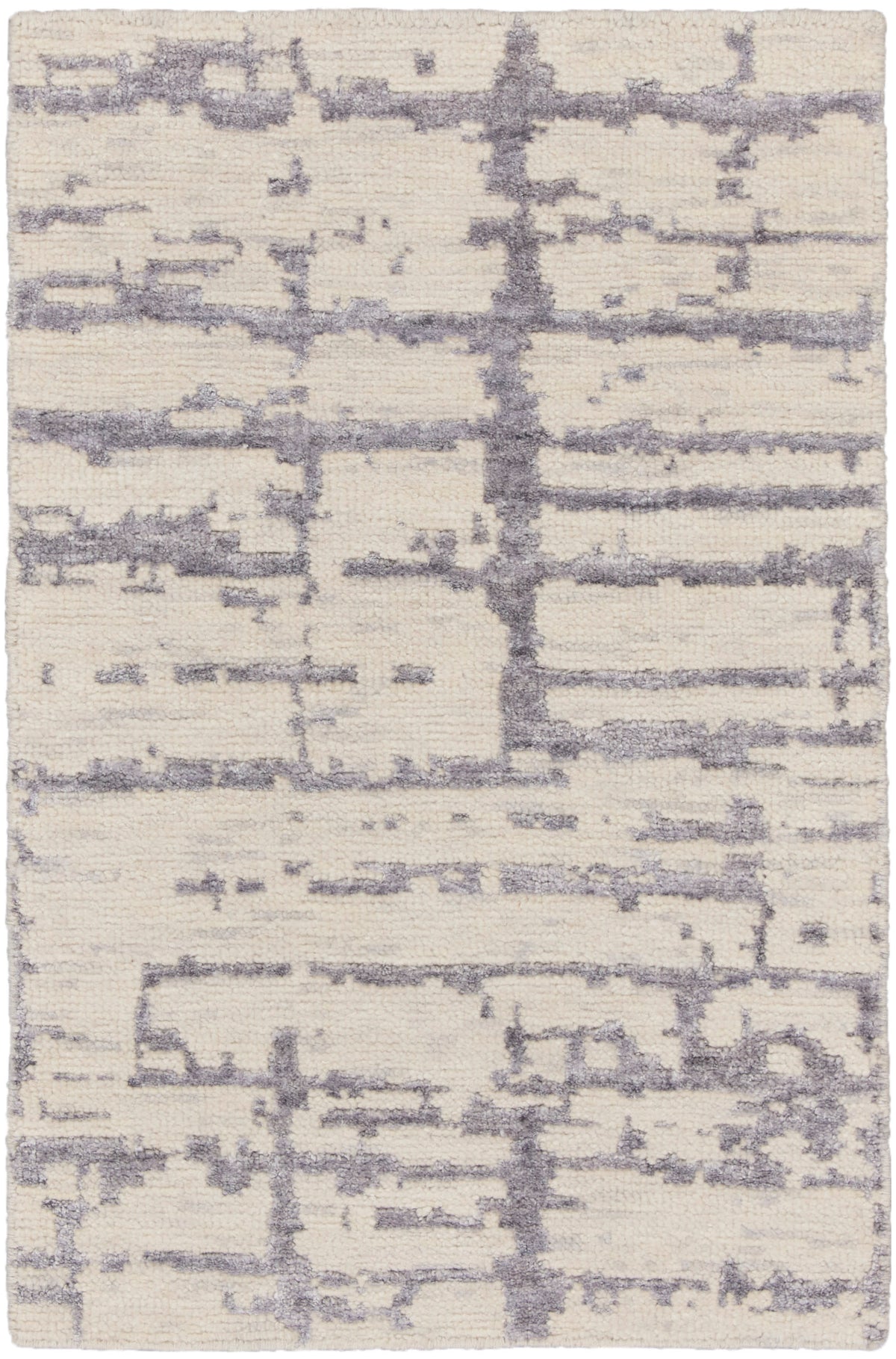 Luna LUN02 Ivory Grey Rug - Rectangle