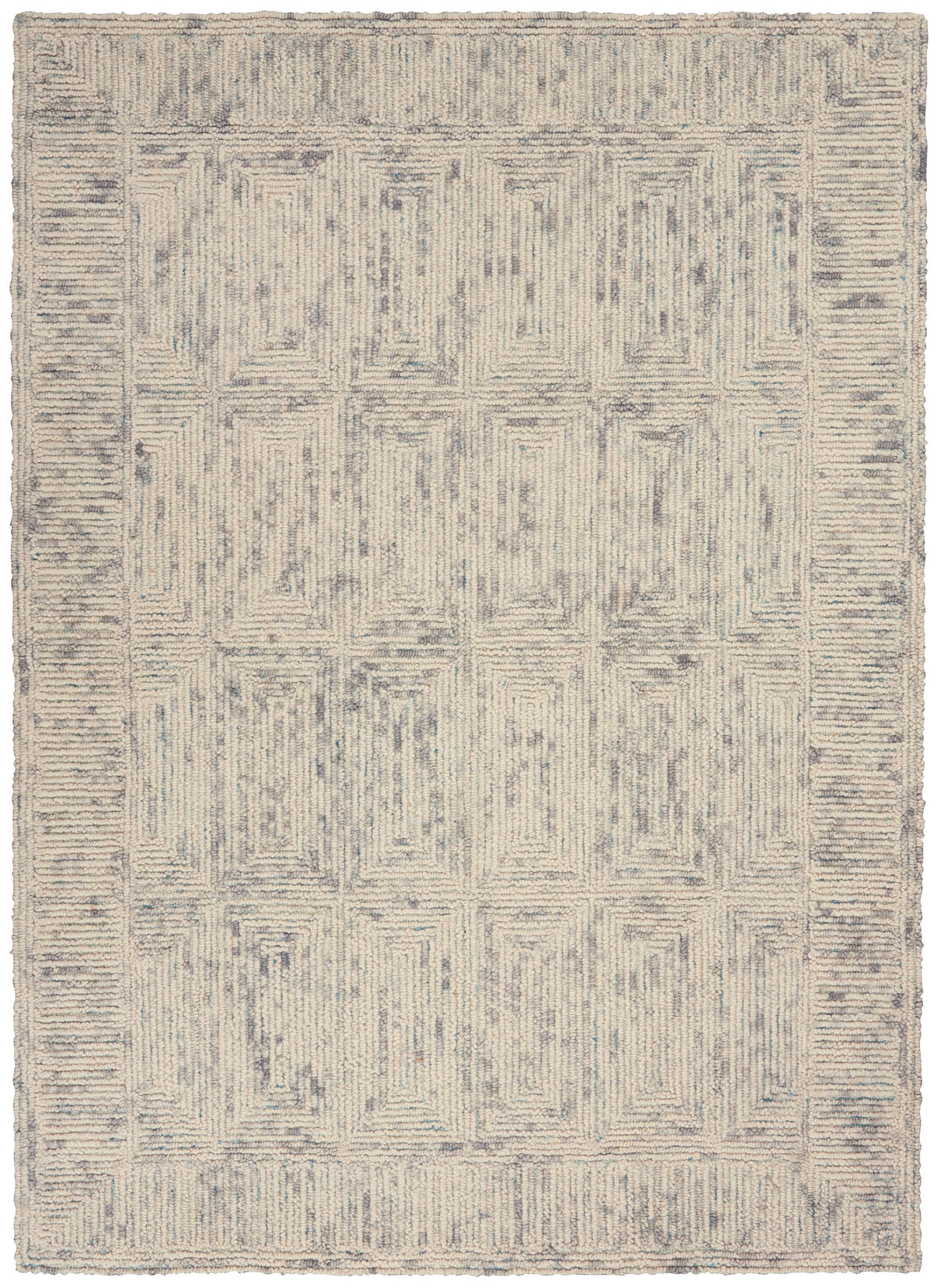 Colorado CLR04 Ivory Grey Teal Rug - Rectangle