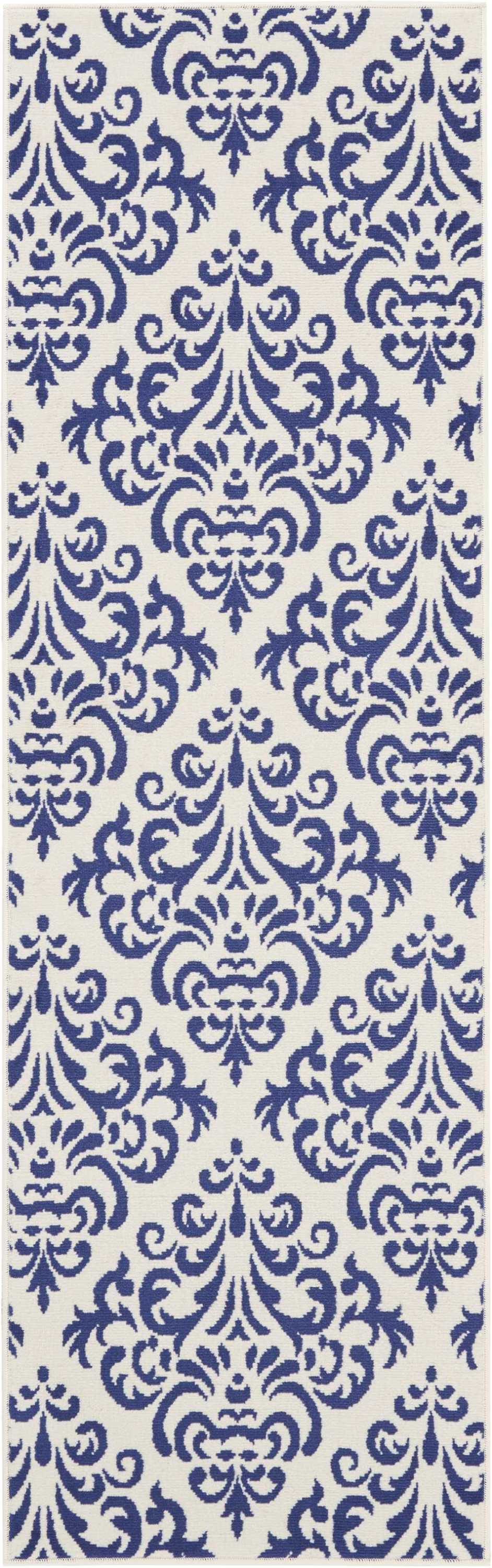 Grafix GRF06 White Blue Rug - Runner