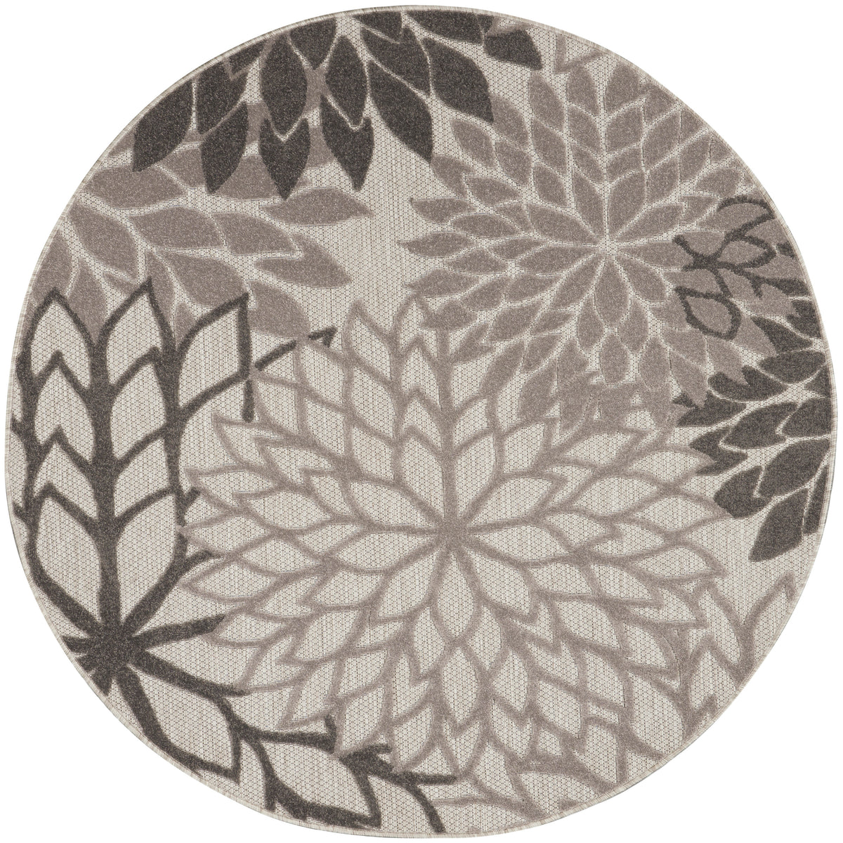 Aloha ALH05 Silver Grey Rug - Round