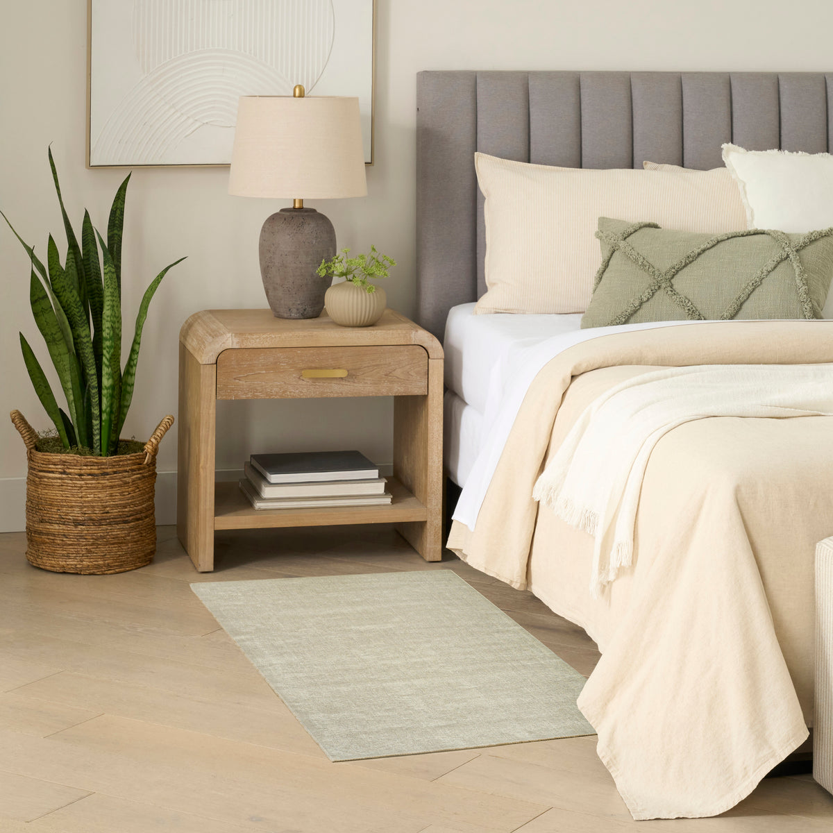 Strata SSS01 Grey Rug - room scene