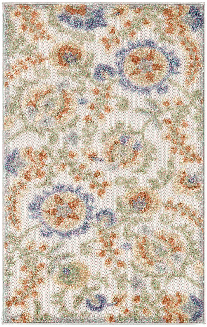 Aloha ALH17 Ivory Blue Rug - Rectangle