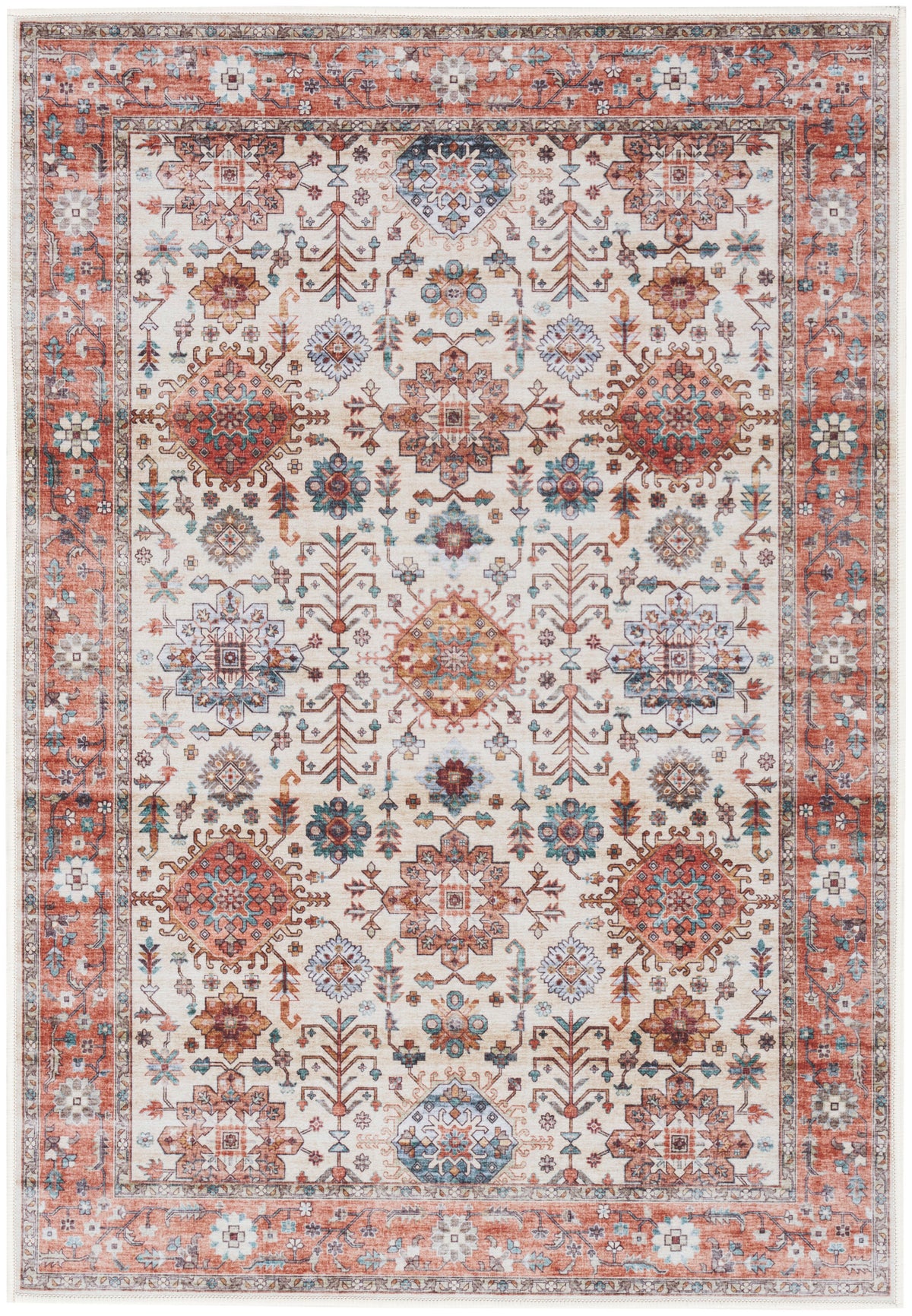 Fulton FUL12 Beige Multicolor Rug - Rectangle