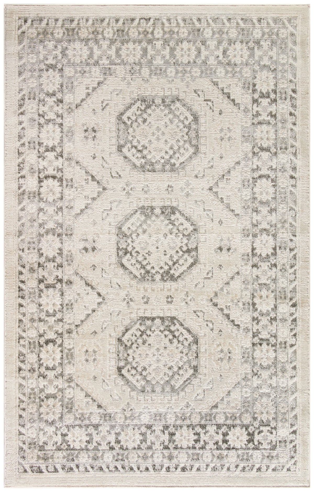 Serenity Home SRH01 Ivory Grey Rug - Rectangle