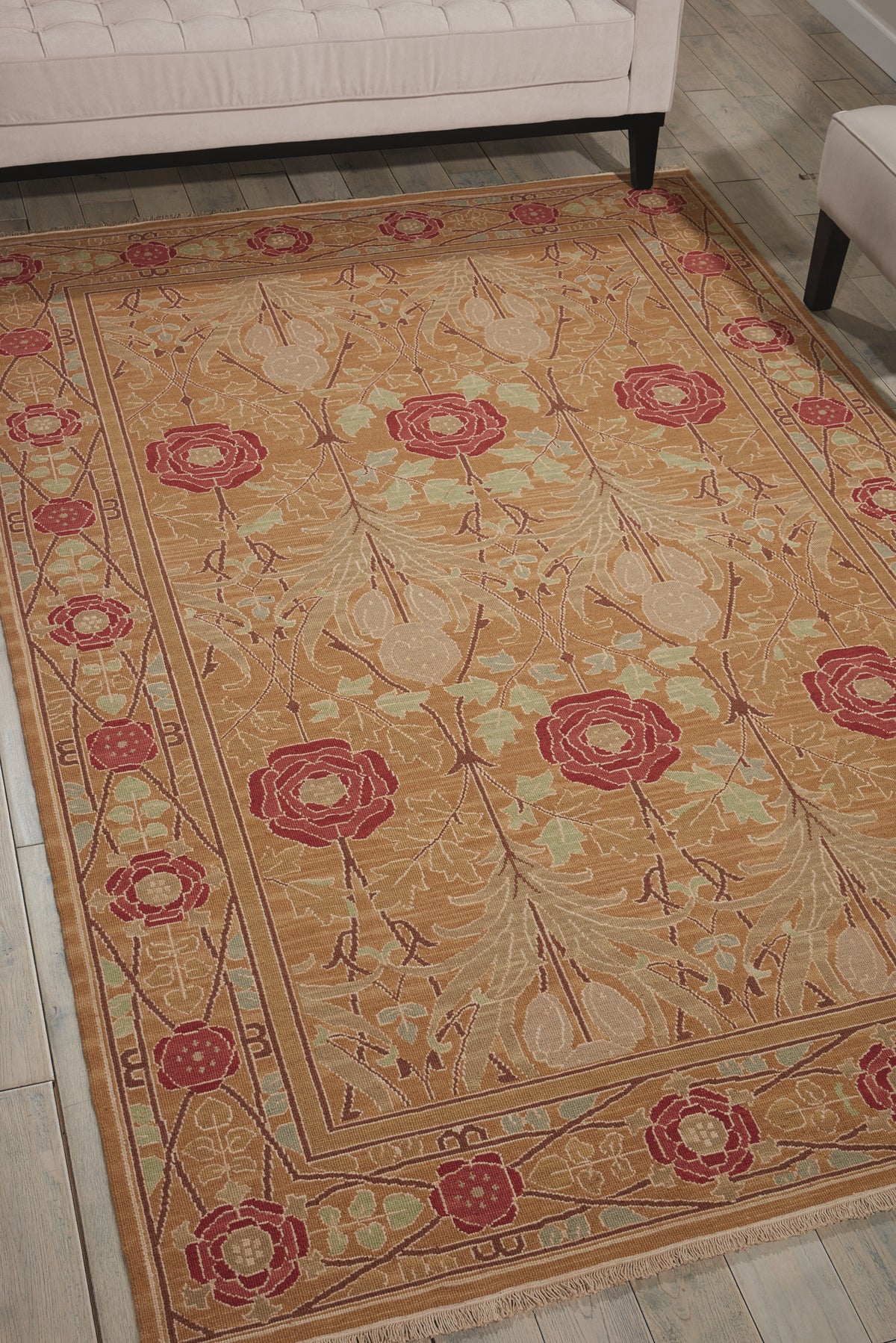 Nourmak S144 Gold Rug - room scene