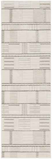 Nordic NRC04 Ivory Grey Rug - Runner