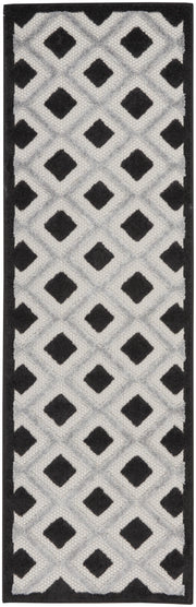 Aloha ALH26 Black White Rug - Runner