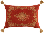 Vintage Pillow VAN2 Rust 20" x 30" Throw Pillows