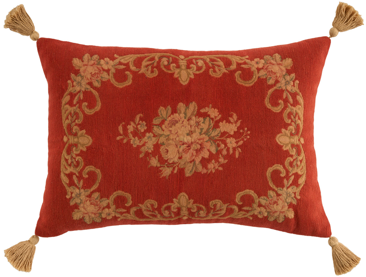 Vintage Pillow VAN2 Rust 20" x 30" Throw Pillows
