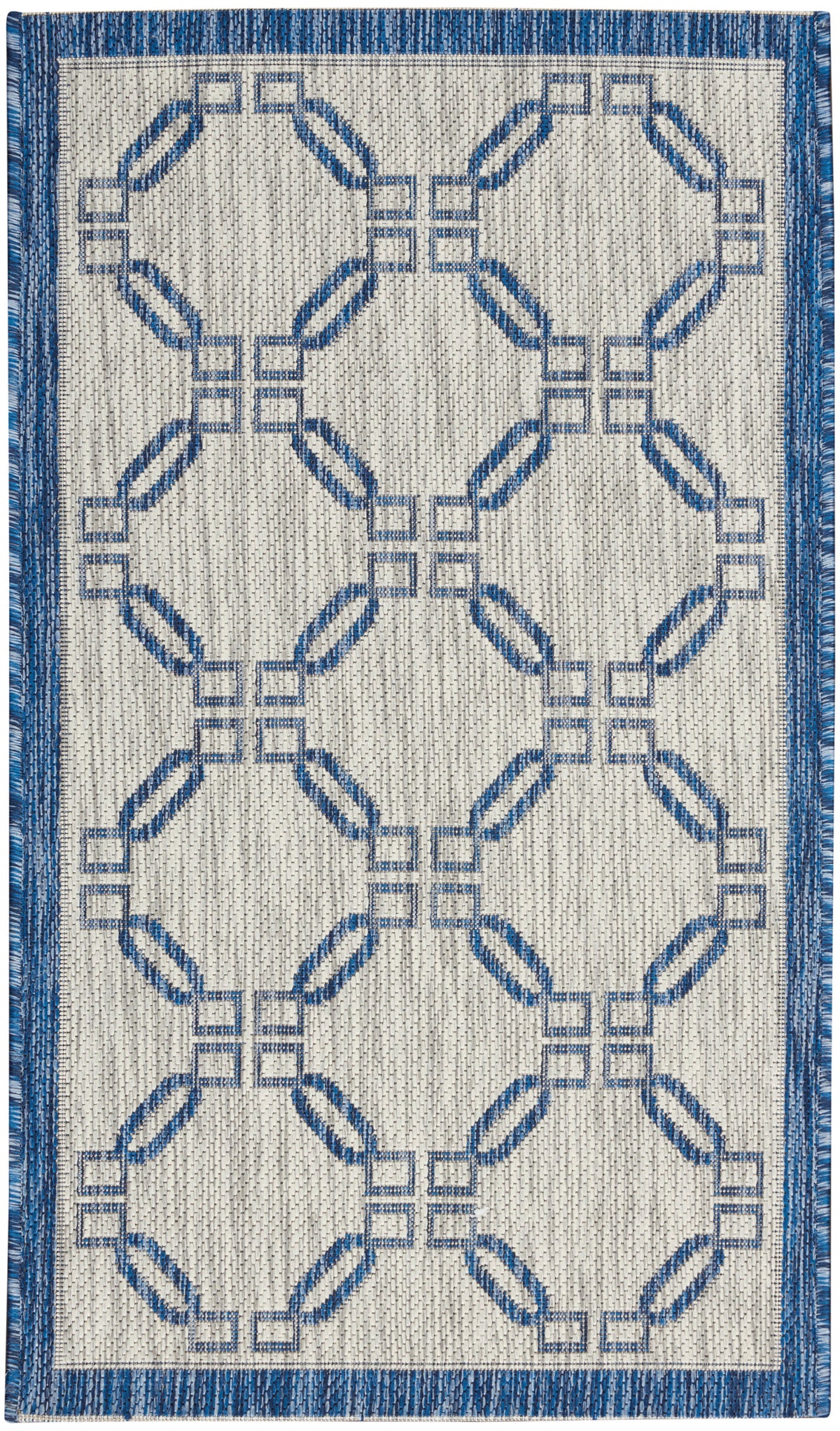Country Side CTR02 Ivory Blue Rug - Rectangle