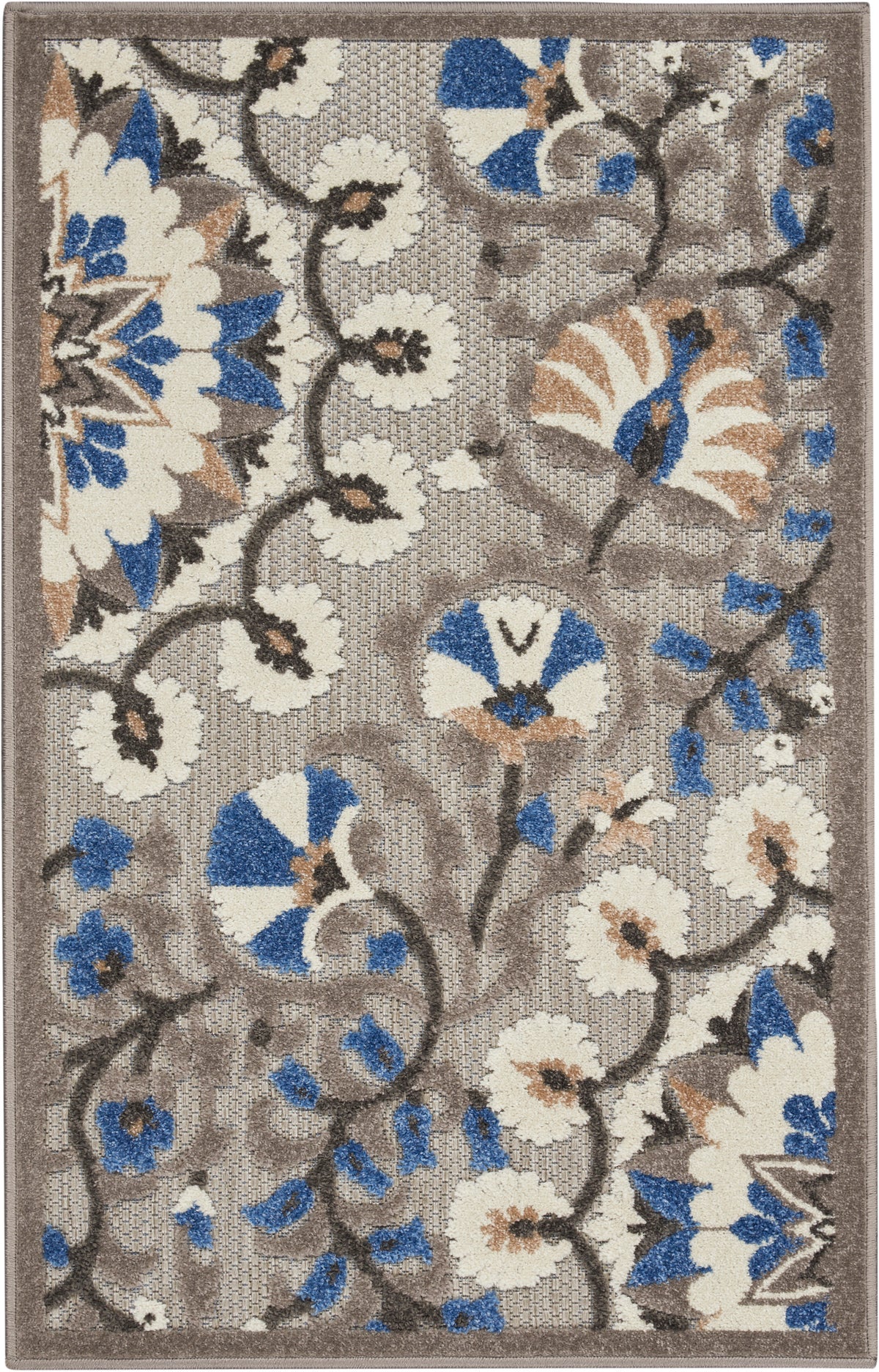 Aloha ALH20 Grey Multicolor Rug - Rectangle