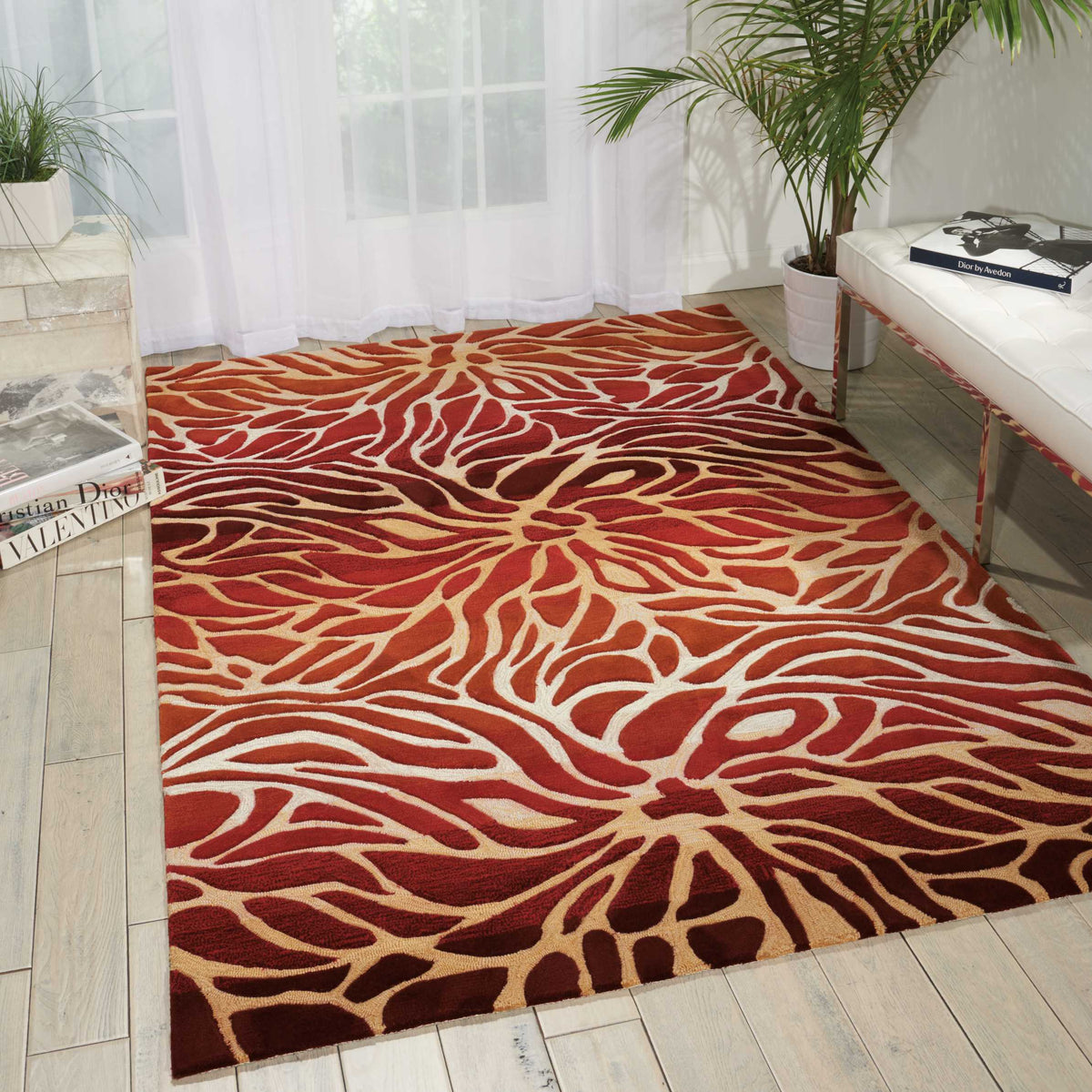 Contour CON25 Flame Rug - room scene