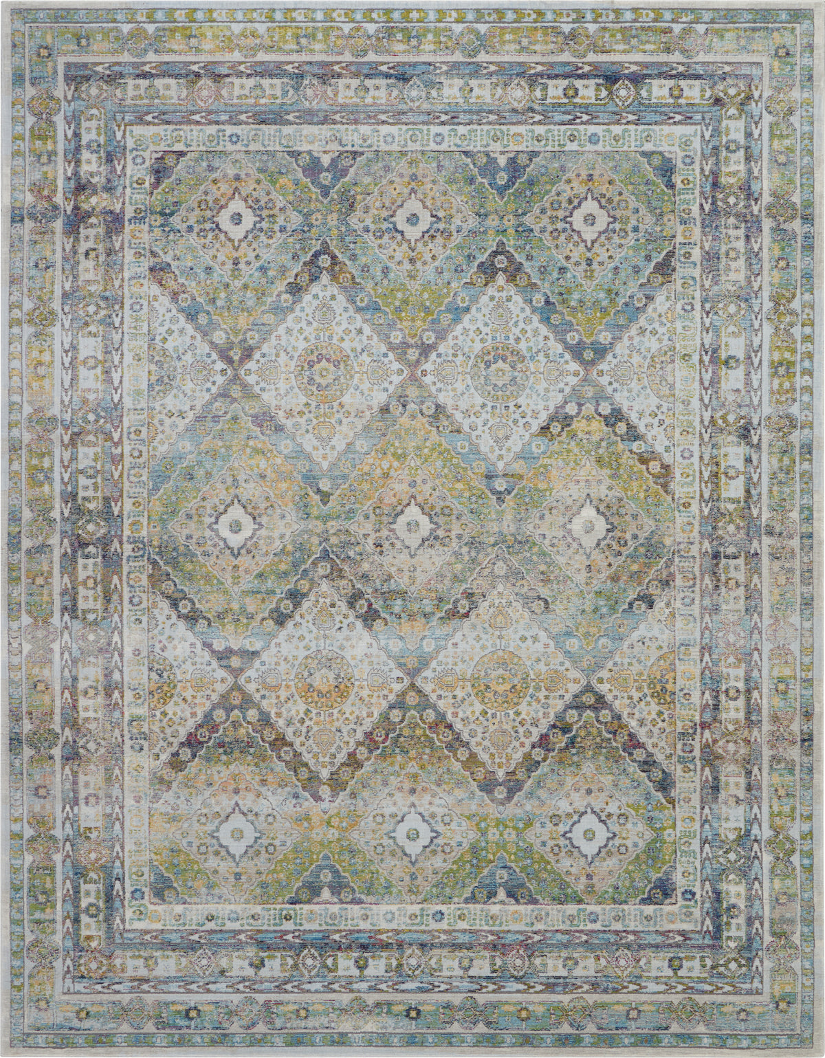 Ankara Global ANR07 Blue Green Rug - Rectangle