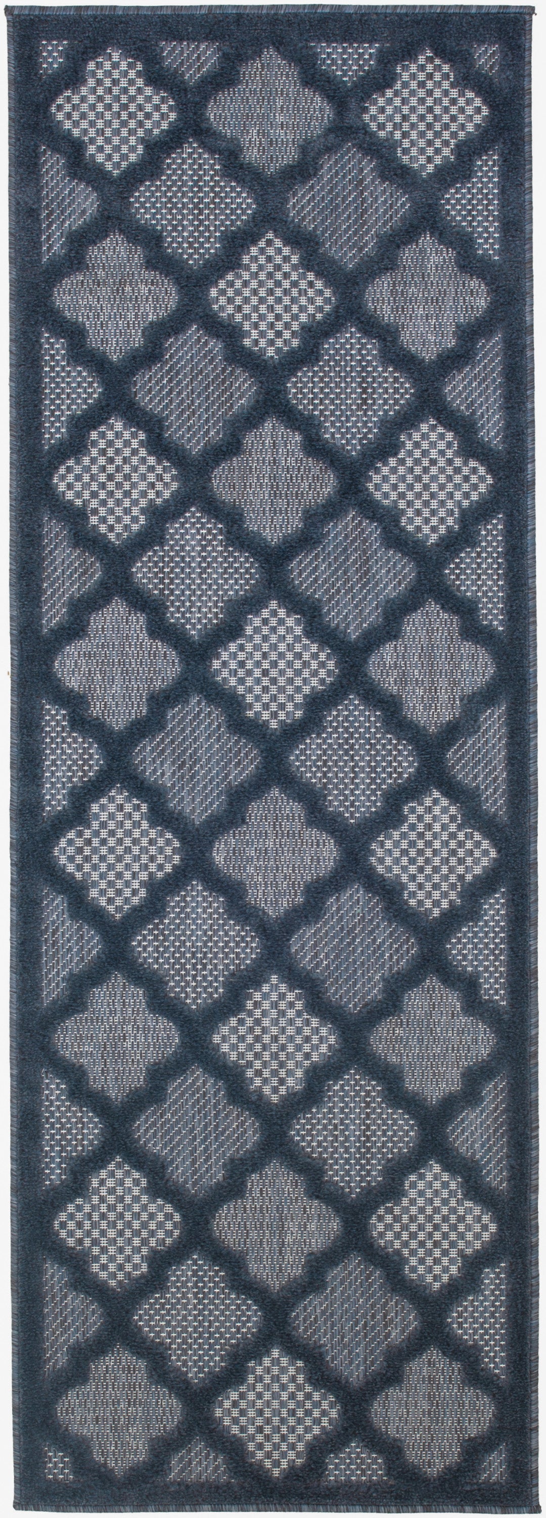 Easy Care NES01 Navy Blue Rug - Runner