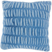 Faux Fur SN101 Ocean 20" x 20" Throw Pillows