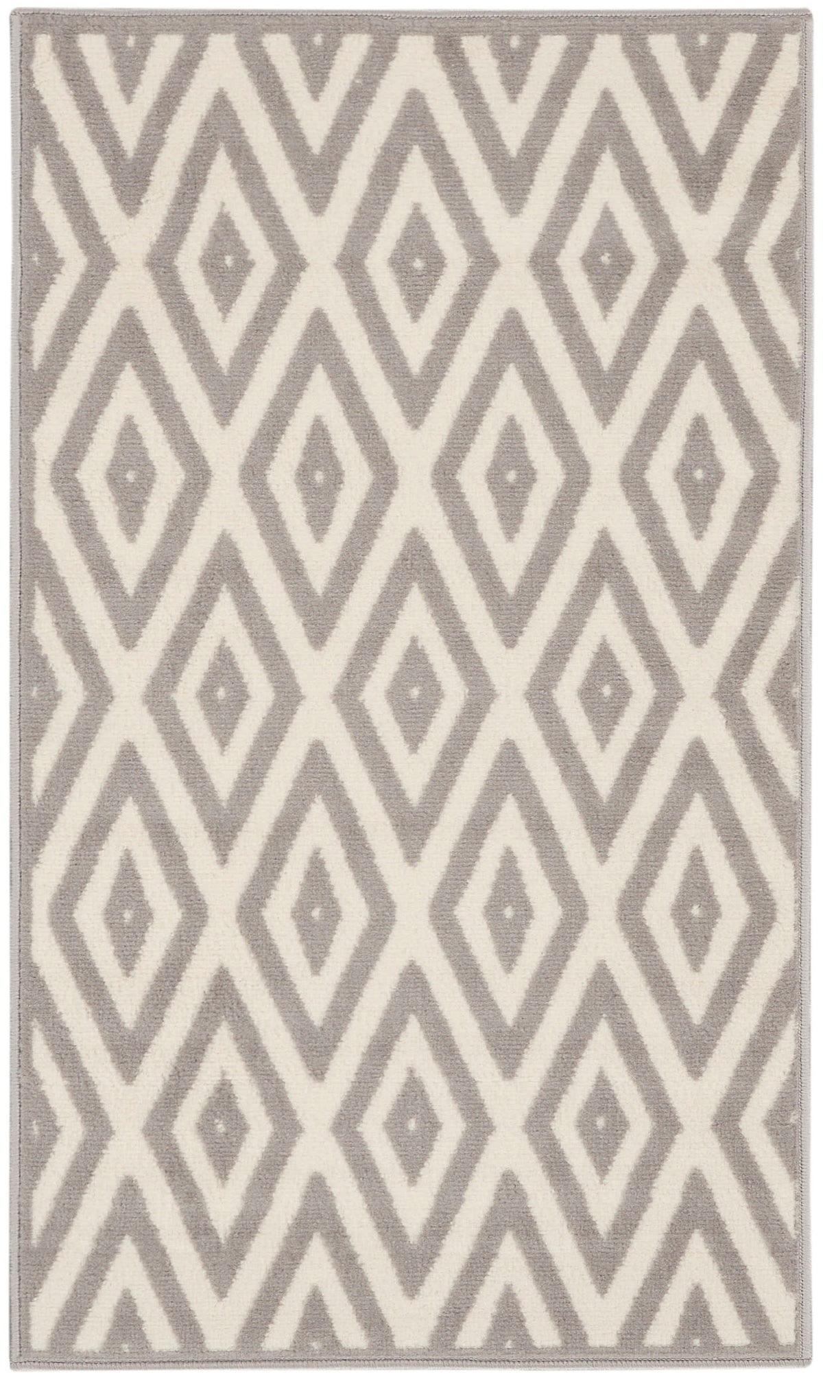 Grafix GRF18 White Grey Rug - Rectangle