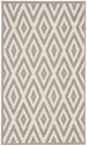Grafix GRF18 White Grey Rug - Rectangle