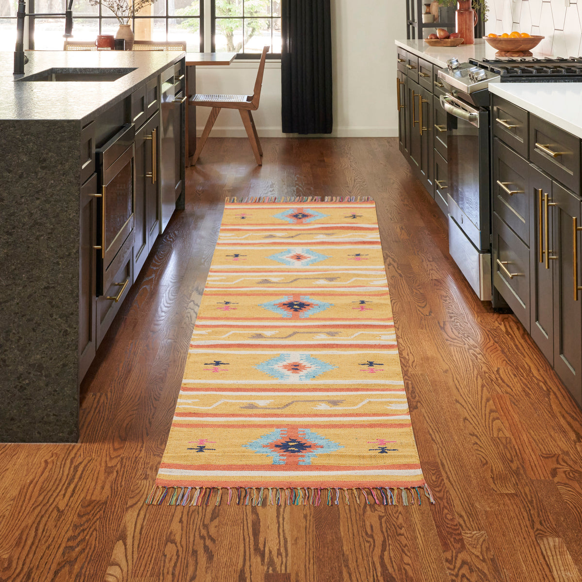 Baja BAJ03 Yellow Rug - room scene