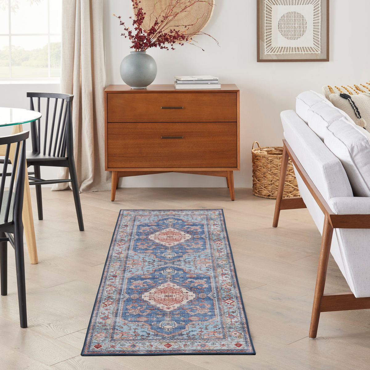 Fulton FUL11 Blue Rug - room scene