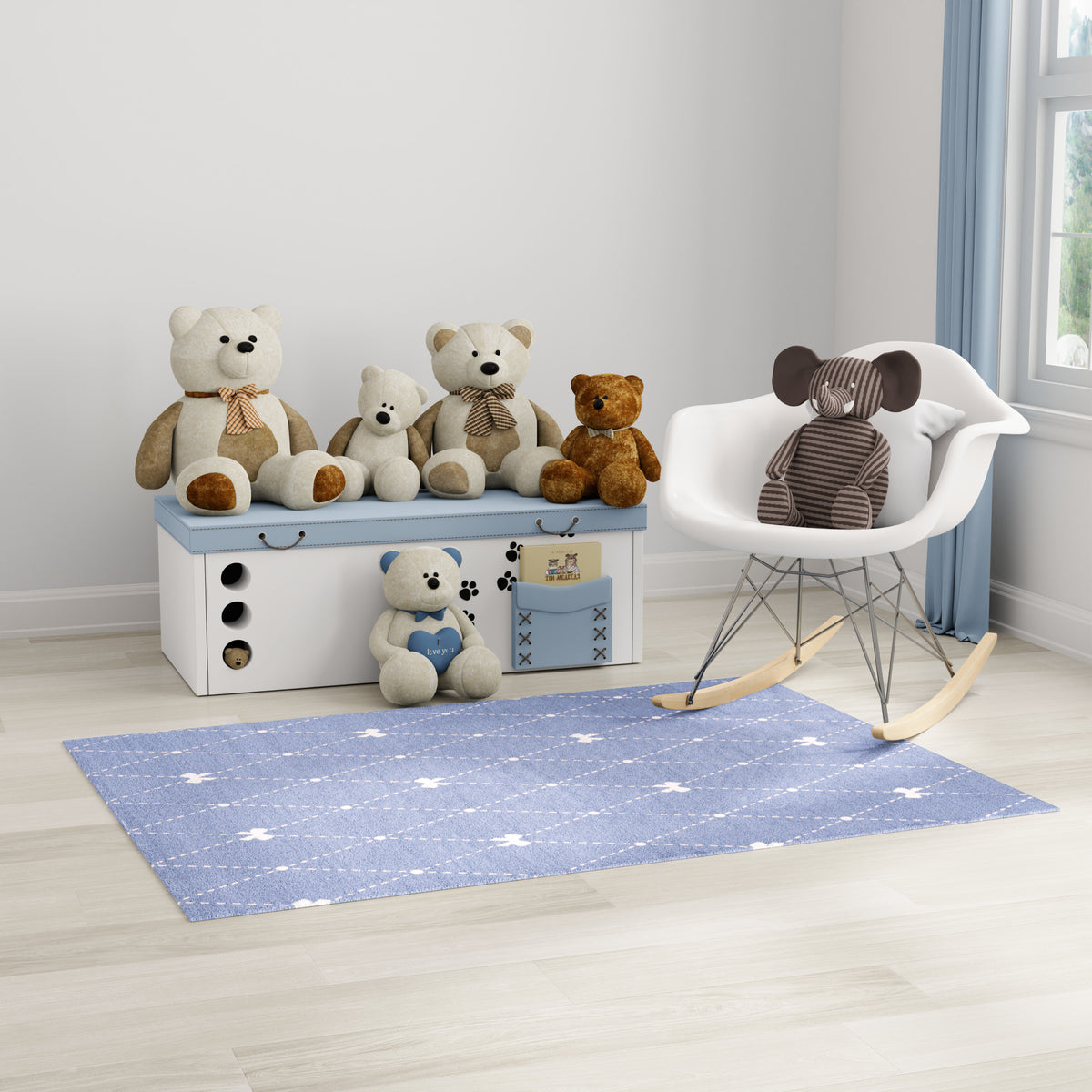 Imagination IMA15 Blue Rug - room scene