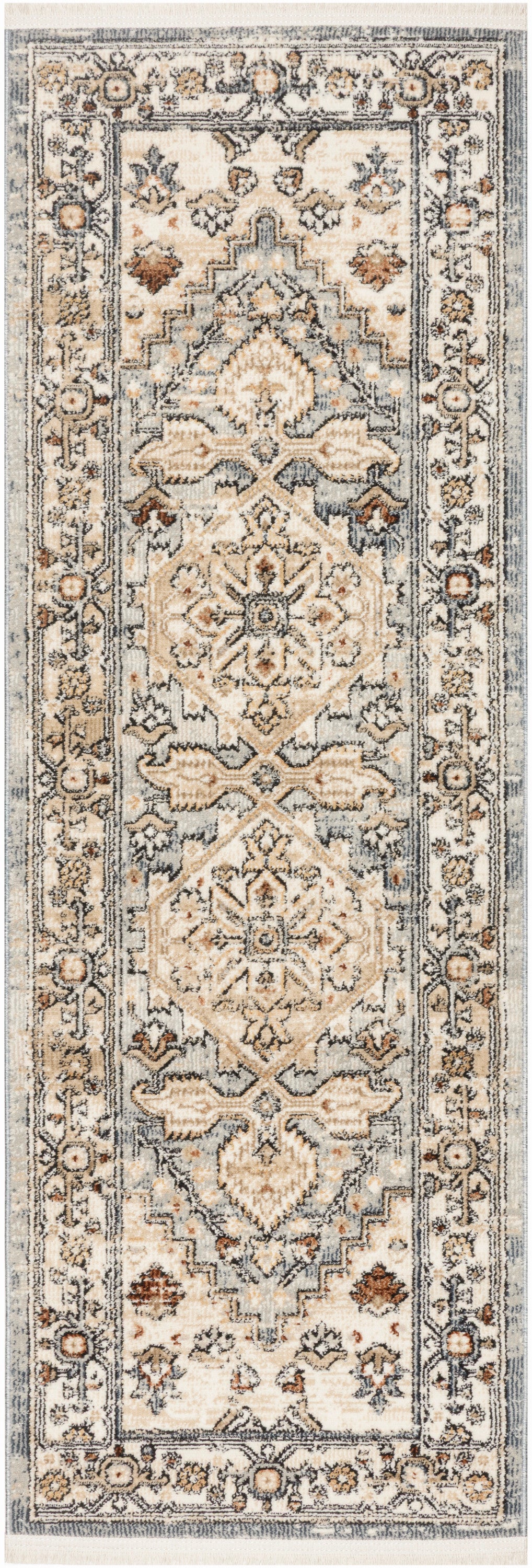 Pardis PRD02 Blue Taupe Rug - Runner
