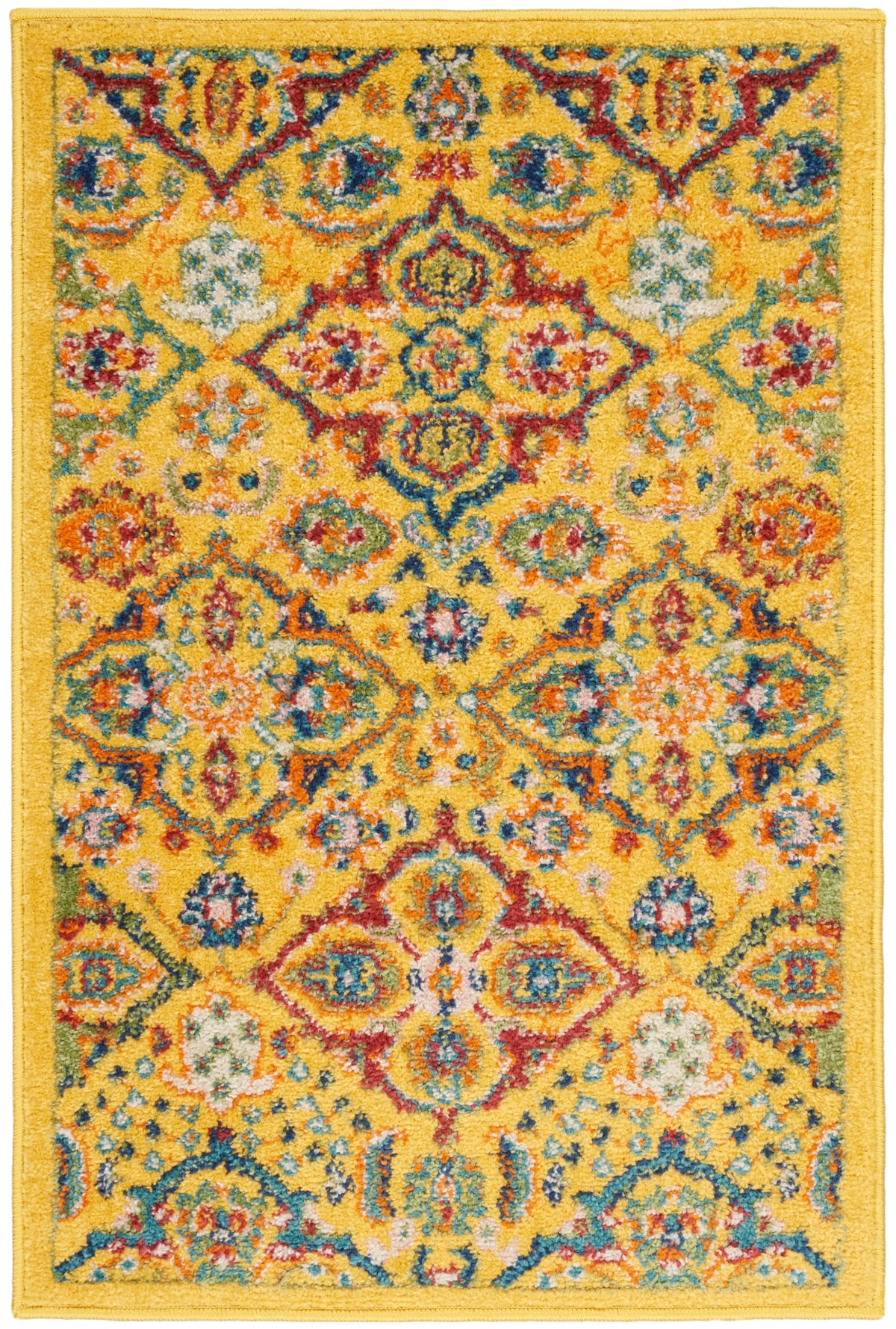 Allur ALR03 Yellow Multicolor Rug - Rectangle