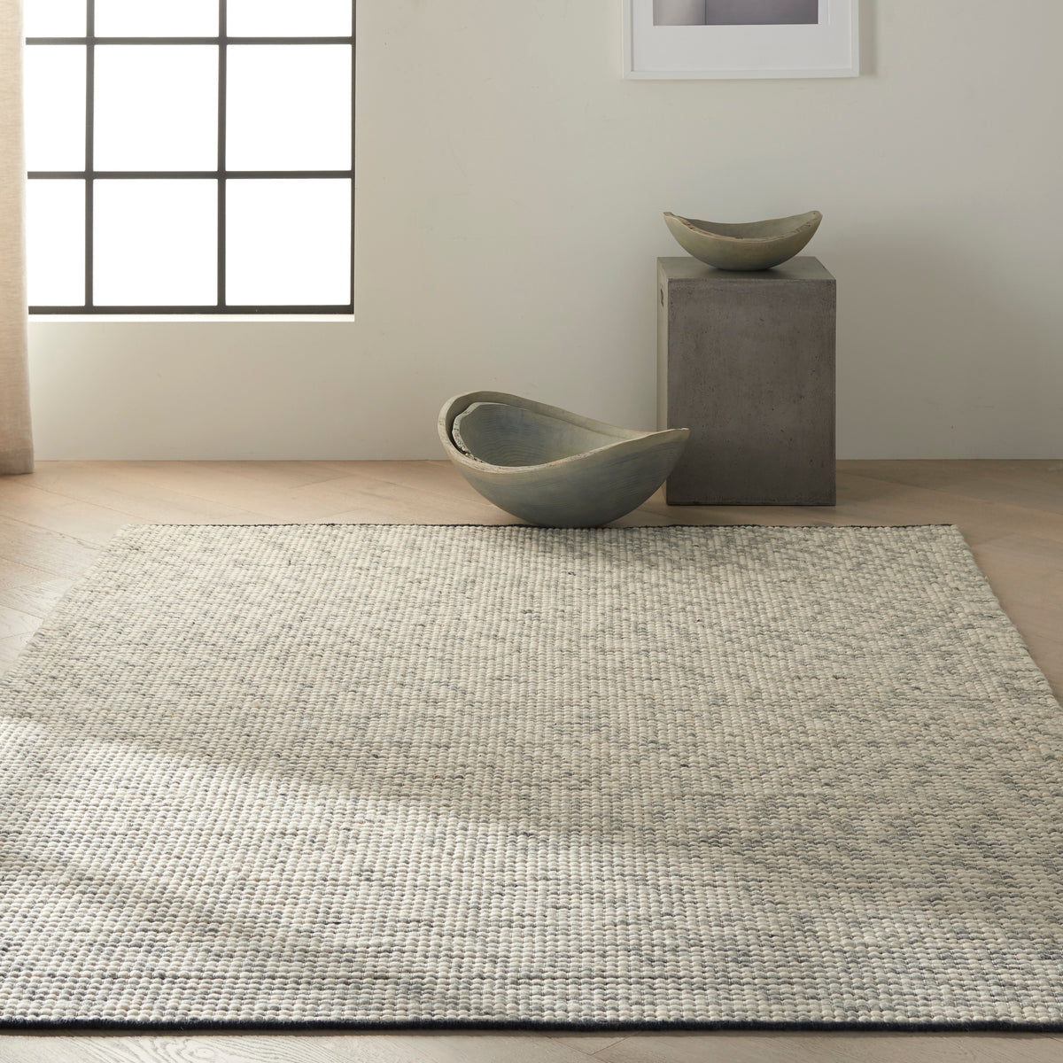 Lowland LOW01 Basalt Rug - room scene