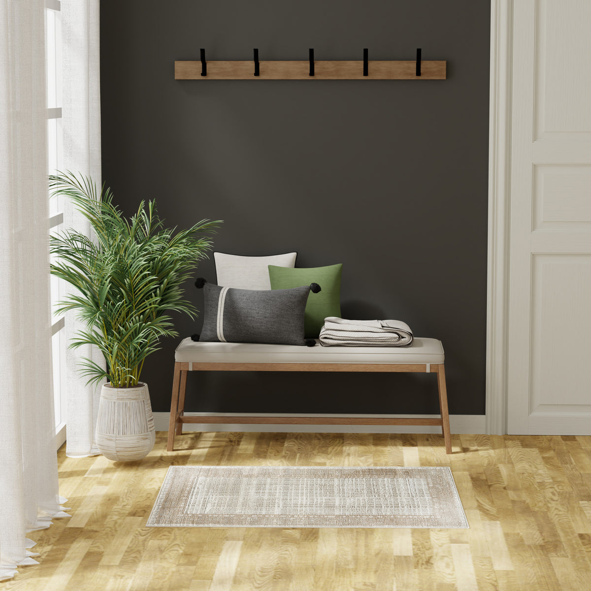 Dekor DEK06 Ivory Beige Rug - room scene