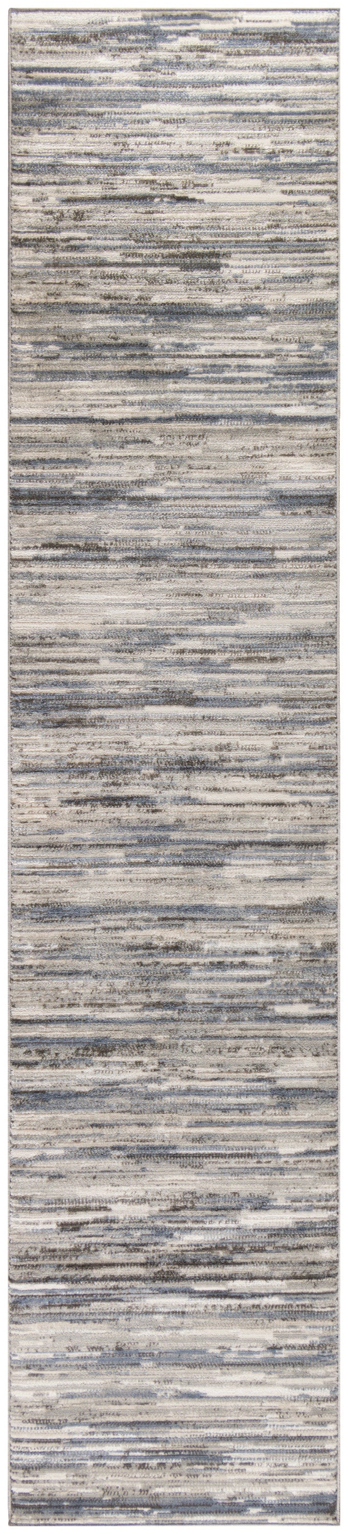 Serenity Home SRH03 Ivory Grey Blue Rug - Runner